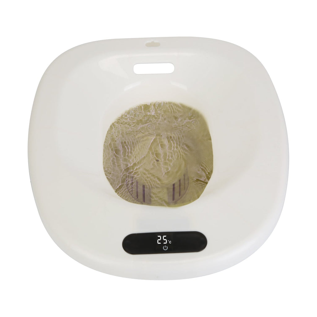 Electric Sitz Bath Tub with 2-Level Water Flow and Temperature Display – 1500mAh Battery