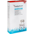 Cardinal Health Shower Chair with Back – Adjustable Height, 300 lb Capacity (White)