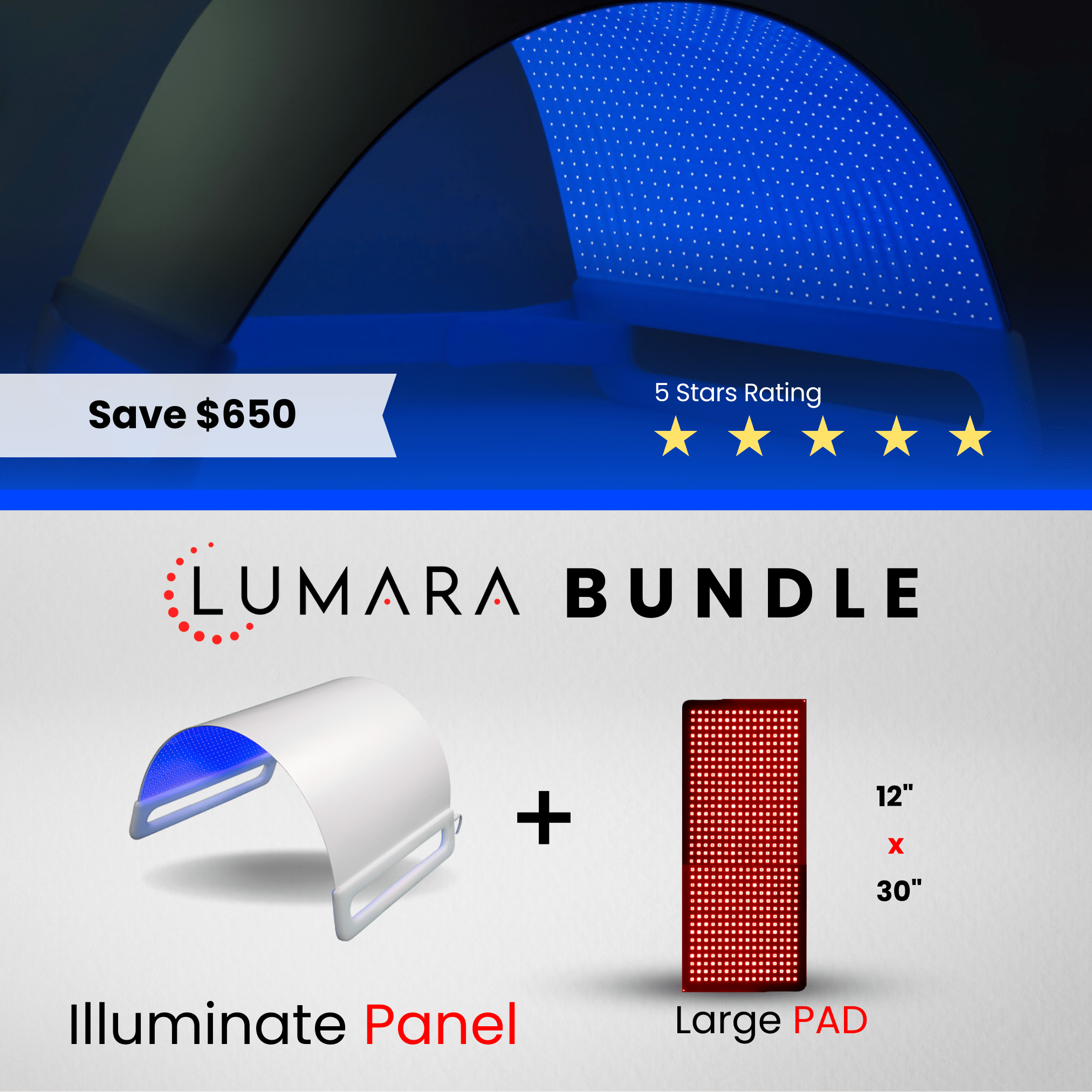 Illuminate Blue V1 |  Blue Light Therapy Panel