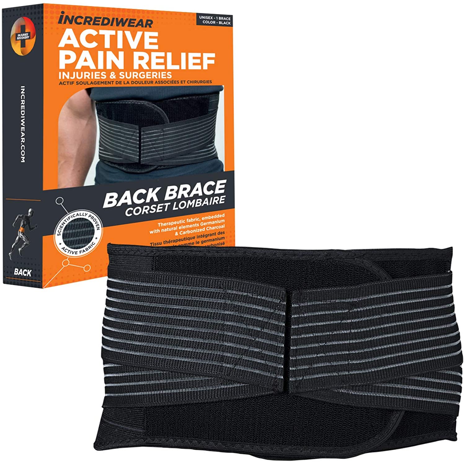 Incrediwear Back Brace — Drug-Free Pain Relief You Can Wear All Day