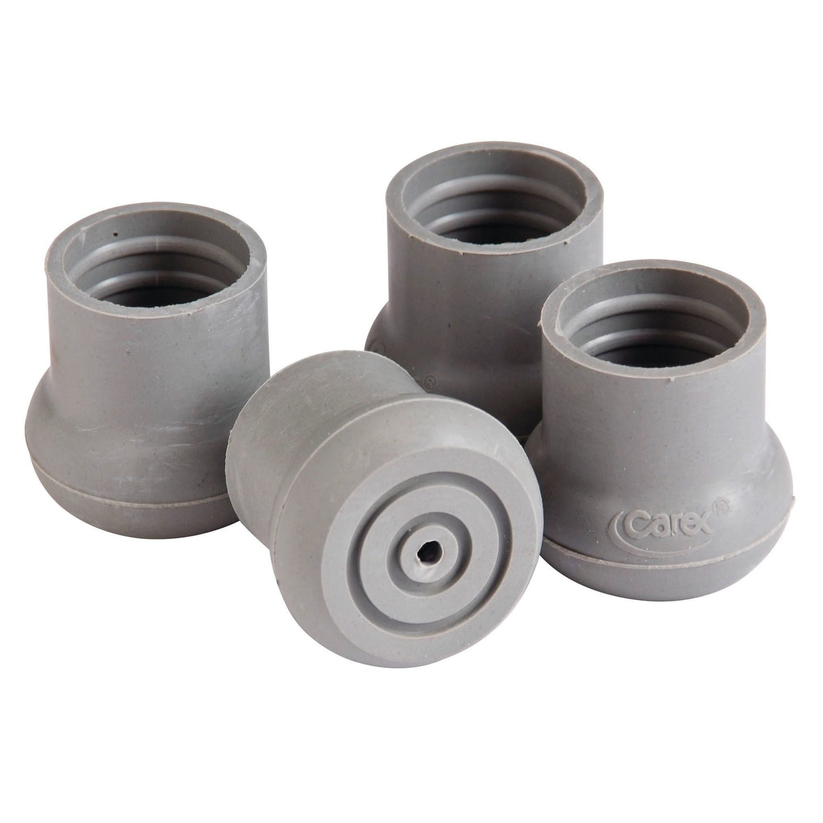Carex Universal Replacement Tips for Walkers, Bath Seats, and Shower Seats – Set of 4