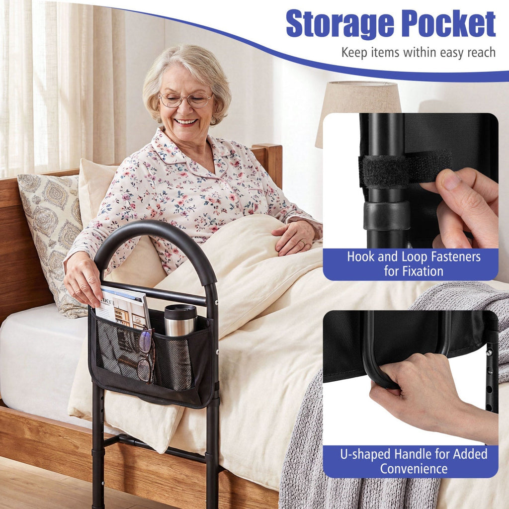 Bed Rails for Safety Height Adjustable Bed Assist Railings