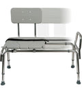 DMI Tub Transfer Bench and Shower Chair with Non-Slip Aluminum Frame – FSA Eligible, 400 lb Capacity