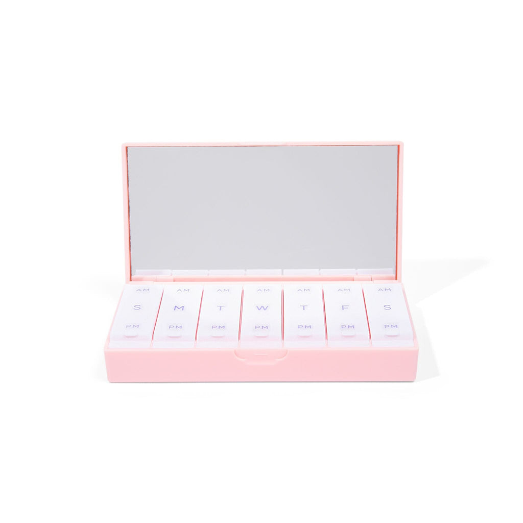 Blush Pink AM/PM Pill Box