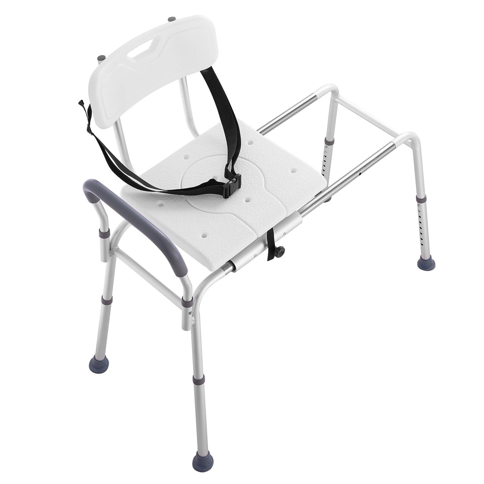 VEVOR Sliding Tub Transfer Bench with Cut-Out Seat and Reversible Backrest – 400 lb Capacity