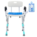 Shower Chair Bath Stool with Adjustable Height, Non-Slip Feet, and Storage Bag – 400 lb Capacity