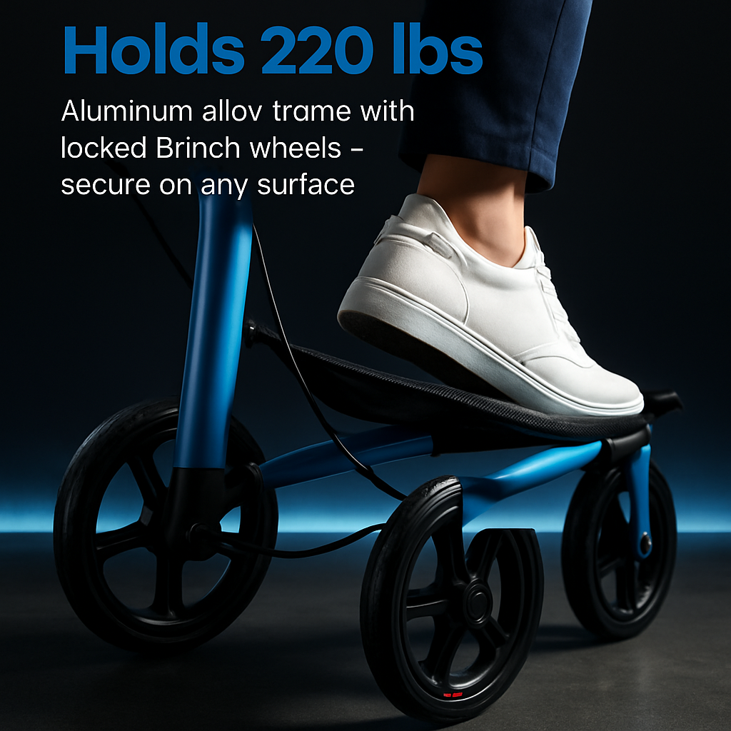 Rollator Walker with Seat and Backrest, Foldable