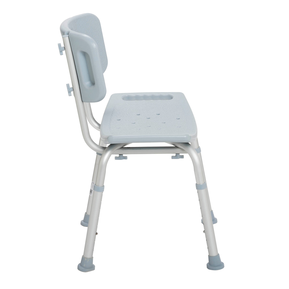Drive Medical Bathroom Safety Shower Tub Bench Chair with Back – Gray, Model RTL12202KDR